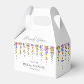 Watercolor Botanical Floral Vine Bridal Shower  フェイバーボックス (裏面サイド)