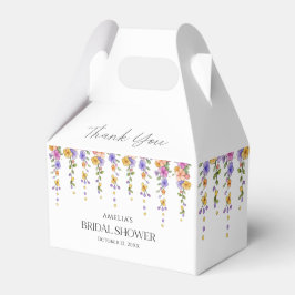 Watercolor Botanical Floral Vine Bridal Shower  フェイバーボックス