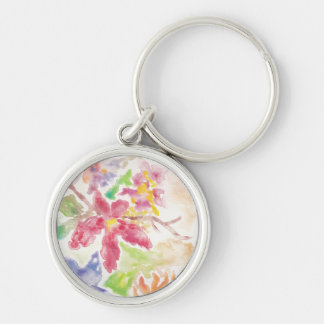 Watercolor Botanical Flower Garden Key Chain キーホルダー