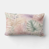 Watercolor Botanical Leaves Pillow ランバークッション (裏面)