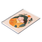 Watercolor Botanical Motherhood for Notebook Lover ノートブック (左側)