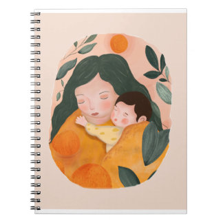 Watercolor Botanical Motherhood for Notebook Lover ノートブック
