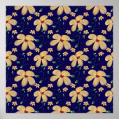 Watercolor Botanical Seamless Pattern   ポスター (正面)