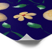 Watercolor Botanical Seamless Pattern   ポスター (角)