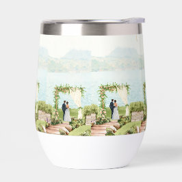 Watercolor Botanical Wedding Mug – Guest Favor