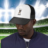 Watercolor Boxer Papa Brown Personalize キャップ