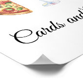 Watercolor Bridal shower Cards and Gifts ポスター (角)