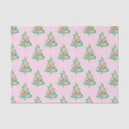 Watercolor Bright Colors Coquette Christmas Tree 薄葉紙