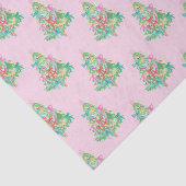 Watercolor Bright Colors Coquette Christmas Tree 薄葉紙 (詳細)
