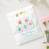 Watercolor Bright Mahjong Tiles フェイバーバッグ (封をした状態)