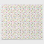 Watercolor Bright Mahjong Tiles Bamboo ラッピングペーパー (フラット)