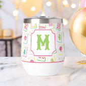 Watercolor Bright Mahjong Tiles Monogram