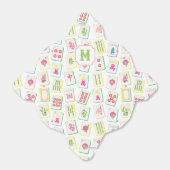 Watercolor Bright Mahjong Tiles Monogram フェイバーボックス (折り畳みなし)