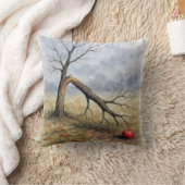 Watercolor Broken Apple Tree  クッション (ブランケット)
