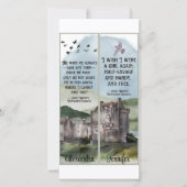 Watercolor Bronte Wuthering Heights Book Bookmarks カード (正面)