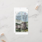 Watercolor Bronte Wuthering Heights Book Bookmarks カード (正面/裏面インサイチュ)