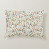 Watercolor Bunny Garden アクセントクッション (裏面)