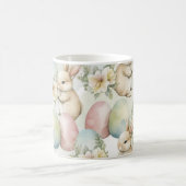 Watercolor Bunny Garden コーヒーマグカップ (中央)