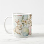 Watercolor Bunny Garden コーヒーマグカップ (左)