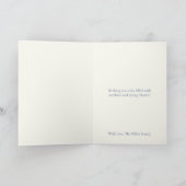 Watercolor Bunny & Wild Poppy Personalized Easter  シーズンカード (内部)