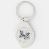 Watercolor Butterfly キーホルダー (正面)