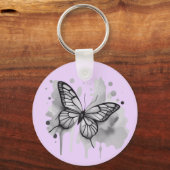 Watercolor Butterfly キーホルダー (正面)