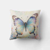 Watercolor Butterfly  クッション (裏面)