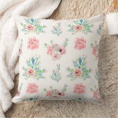 Watercolor Cacti Cushion 20×20 クッション (ブランケット)