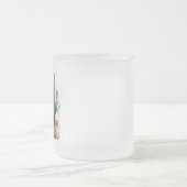 Watercolor Cactus and Succulent Garden フロストグラスマグカップ (中央)