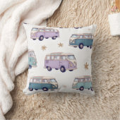 Watercolor camper van design クッション (ブランケット)