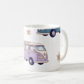 Watercolor camper van design コーヒーマグカップ (正面右)