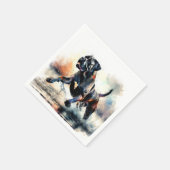 Watercolor Cane Corso dog スタンダードカクテルナプキン (角)