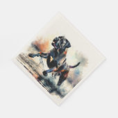 Watercolor Cane Corso dog スタンダードランチョンナプキン (角)