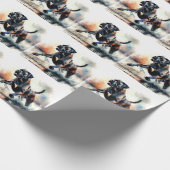 Watercolor Cane Corso dog ラッピングペーパー (角)