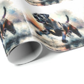 Watercolor Cane Corso dog ラッピングペーパー (ロールコーナー)