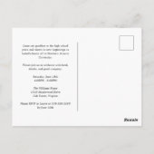 Watercolor Caps Graduation Party Invitation ポストカード (裏面)