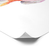 Watercolor Carberryi Anthias Fish Poster ポスター (角)