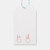 Watercolor Cardinal Christmas ギフトタグ (裏面)