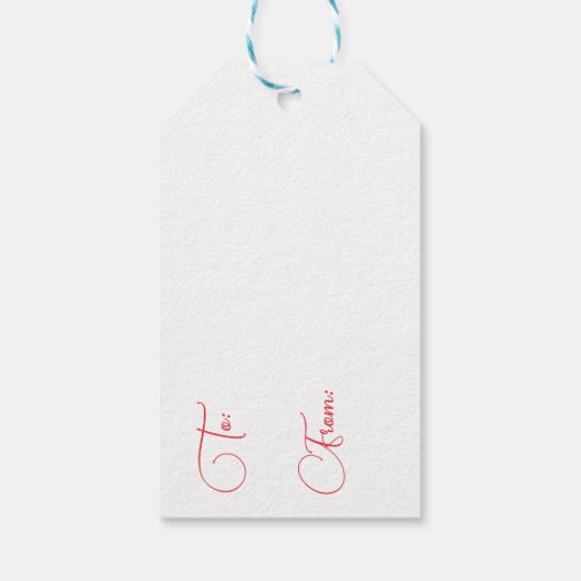 Watercolor Cardinal Christmas  ギフトタグ (裏面)