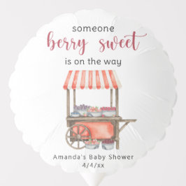 Watercolor Cart Berries Baby shower バルーン