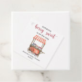 Watercolor Cart Berries Baby shower フェイバータグ (インサイチュ)