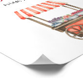 watercolor cart berry \ Guest book ポスター (角)