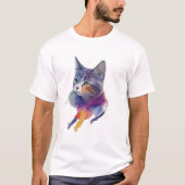 WaterColor Cat Tシャツ (正面)