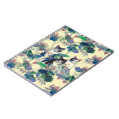 Watercolor Cats in a Garden ノートブック (左側)