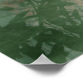 Watercolor Chaffinch Bird  Nature Art ポスター (角)