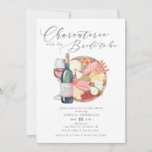 Watercolor Charcuterie Cheese Board Bridal Shower 招待状 (正面)