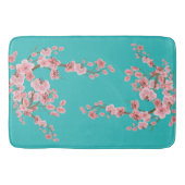Watercolor Cherry Blossom バスマット (正面)