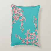 Watercolor Cherry Blossom Accent Pillow アクセントクッション (裏面(縦))