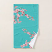 Watercolor Cherry Blossom Bath Towel Set バスタオルセット (ハンドタオル)