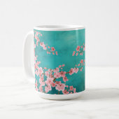 Watercolor Cherry Blossom Coffee Mug コーヒーマグカップ (正面左)